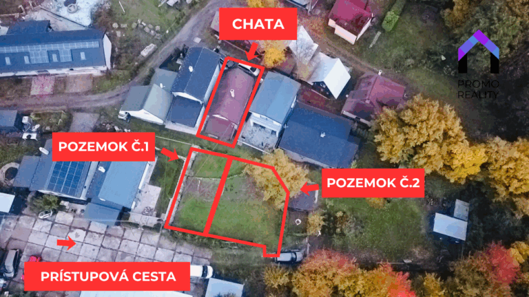 Celoročná poschodová chata + stavebné pozemky pri Vinianskom jazere, obec Vinné.