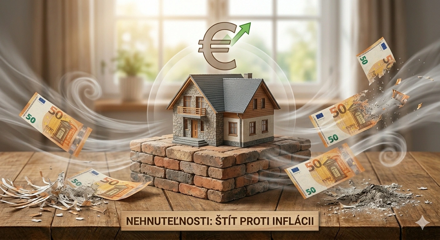 Investičný prístav v čase rastu cien: Nehnuteľnosti si v porovnaní s hotovosťou dokážu dlhodobo udržať svoju reálnu hodnotu.