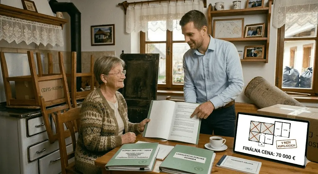 Prípadová štúdia (predaj domu Voľa): Ako som predal dom aj s právnymi komplikáciami za 2 týždne 6 Prezentácia dát a štatistík predaja domu v obci Voľa pre klientov a záujemcov.