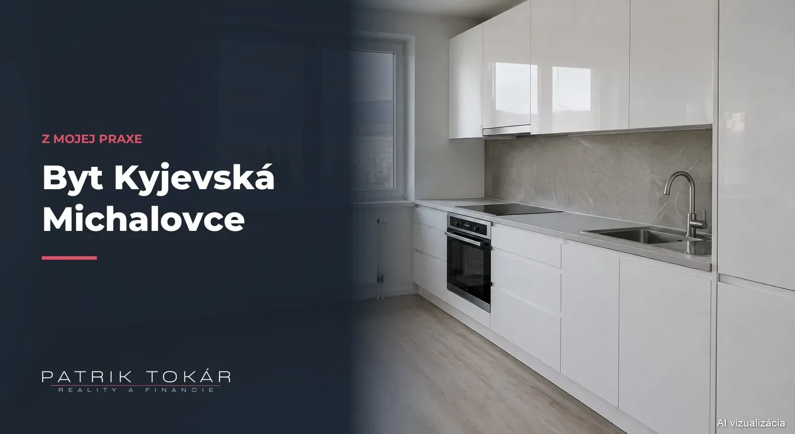 Byt Kyjevská Michalovce: nová kuchyňa po rekonštrukcii (ilustračný obrázok)