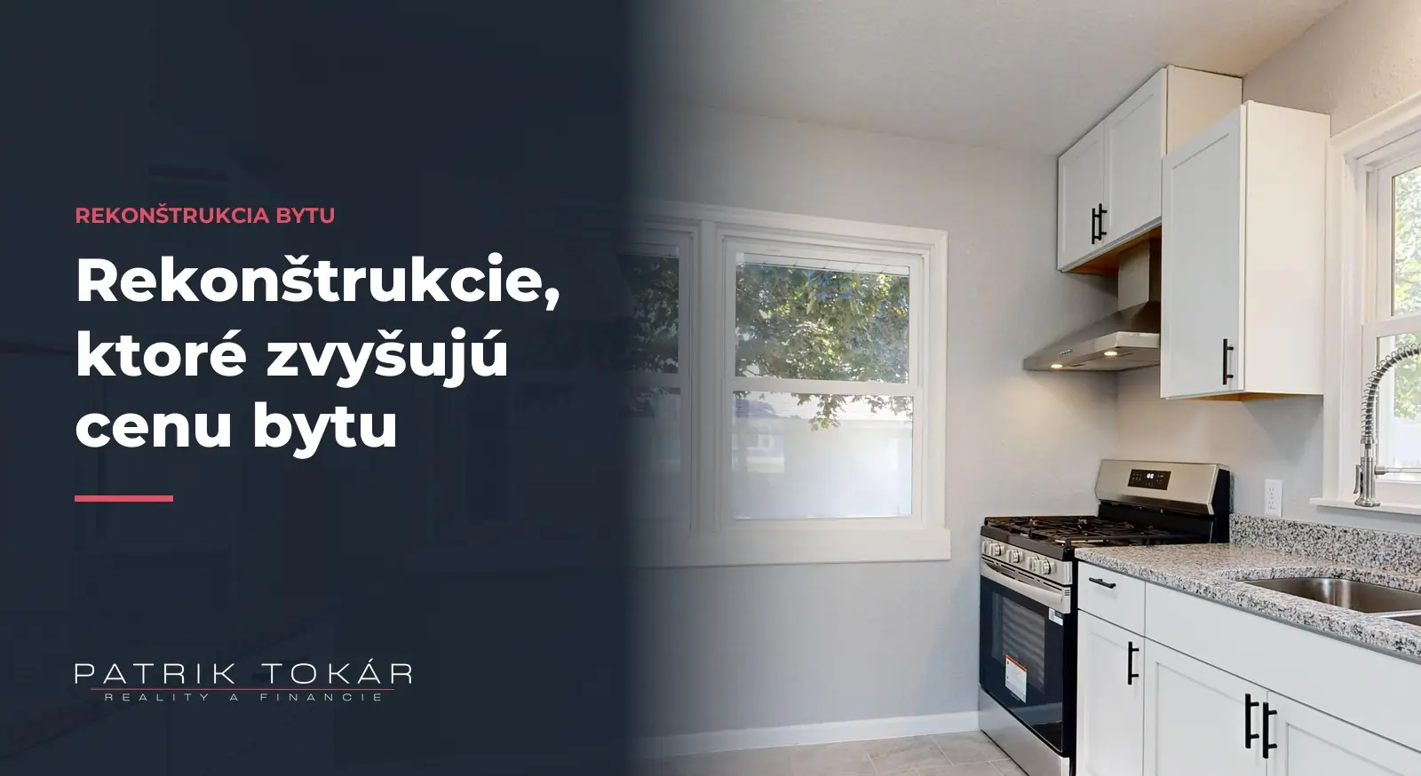 Ktoré rekonštrukcie zvyšujú cenu bytu: svetlá zrekonštruovaná kuchyňa s bielymi skrinkami (ilustračný obrázok)