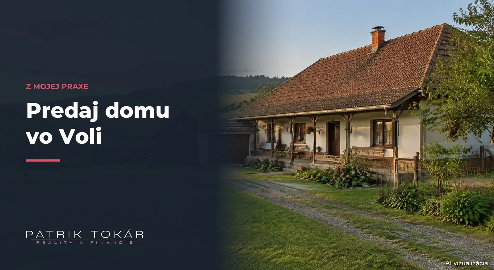 Predaj domu Voľa: starší dom na dedine (ilustračný obrázok)
